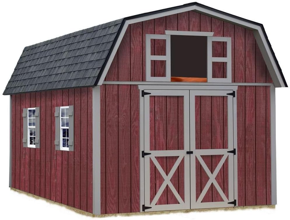 Best Barns Woodville 10 ft. x 12 ft. Wood Storage Shed Kit without Floor