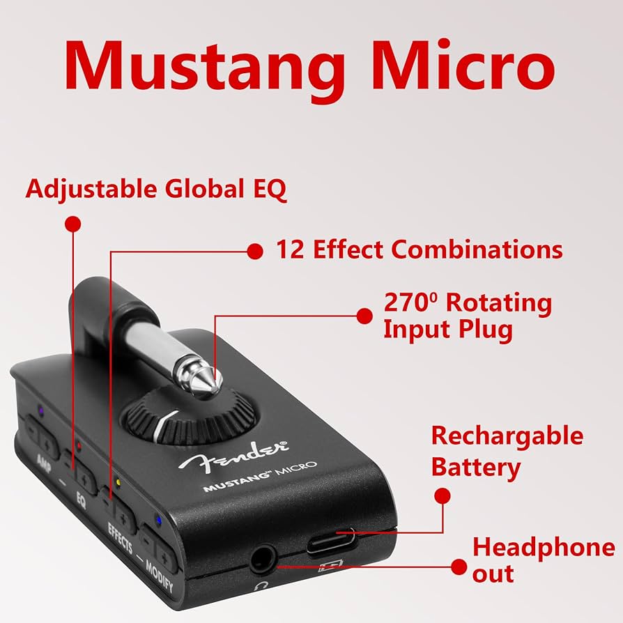 Amazon.co.jp: Fender Mustang Micro Personal Guitar Amplifier