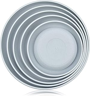 Sponsored Ad - 6 Pack 5/6/8/9/10/12 inch Plant Saucer Plastic Plant Trays Flower Plant Pot Saucer Heavy Duty Sturdy Drip T...