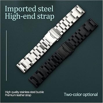 Metal Watch Band Metal Strap Watch Band Curved Strap Watchband Watch Strap Stainless Steel Watch Band Bracelet 22mm 24mm 26mm Solid Thicken Metal Watch Band Strap Watch Clasp Watch Strap Watch Women