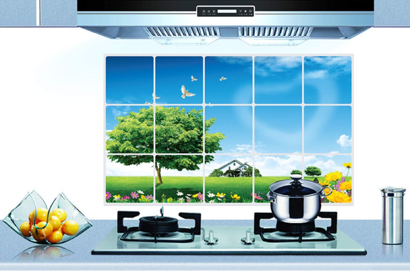 Indian Royals wall Tiles Stickers Waterproof, Kitchen Stickers for wall, wall Sticker for Kitchen, Kitchen Sticker, Kitchen Tiles wall Stickers, Kitchen wall Stickers Oil Proof (75CM x 45 CM) 1