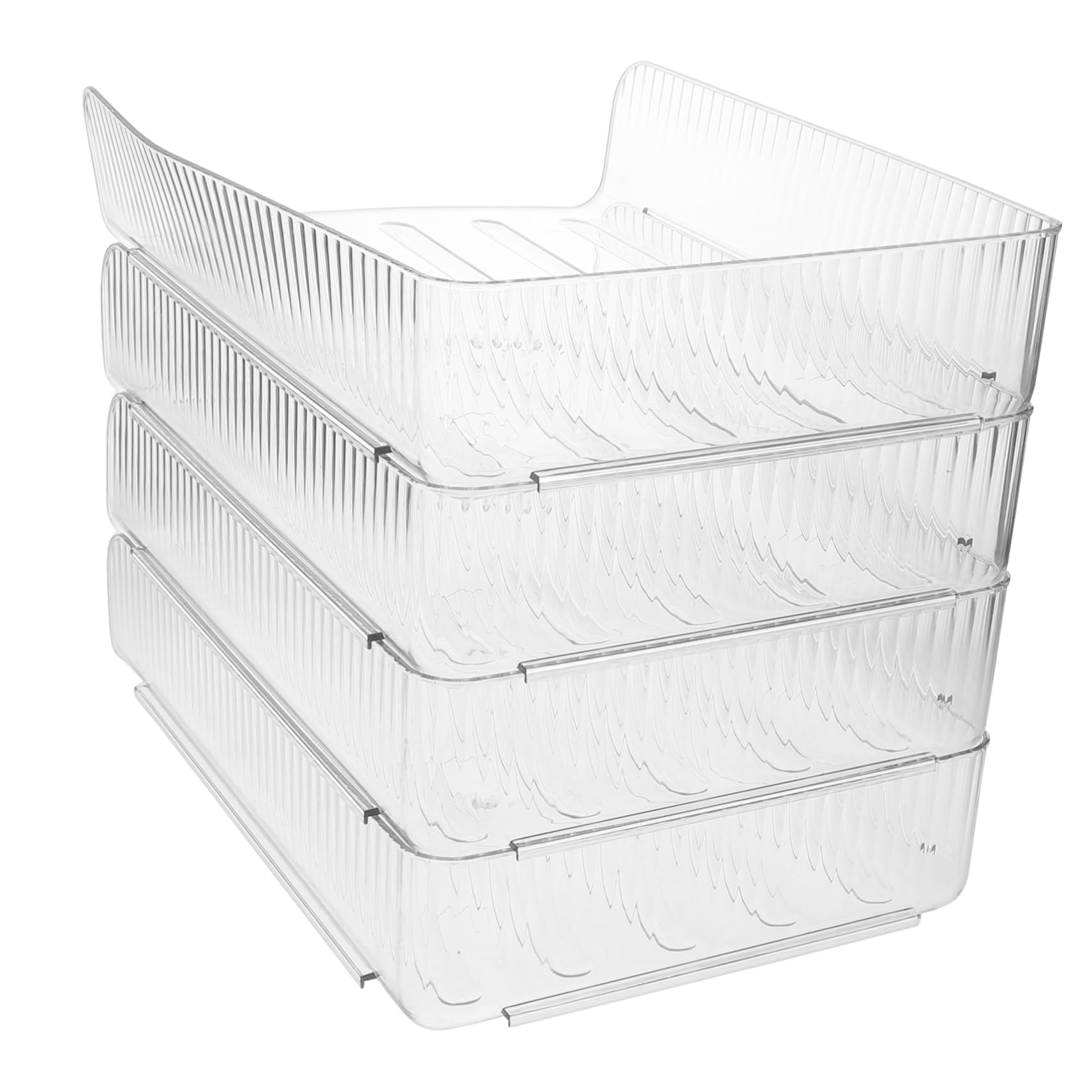 Housoutil Organizer Documenti Impilabile A4 4 Pezzi in Plastico