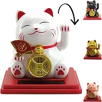 Gato da Sorte Japones, Maneki Neko, Gato da Sorte JIA23043. O Gatinho da Sorte Japonês é Um Símbolo de Boas-vindas, Boa Sorte e Riqueza na Cultura Japonesa, Atrai Riqueza e Fortuna!