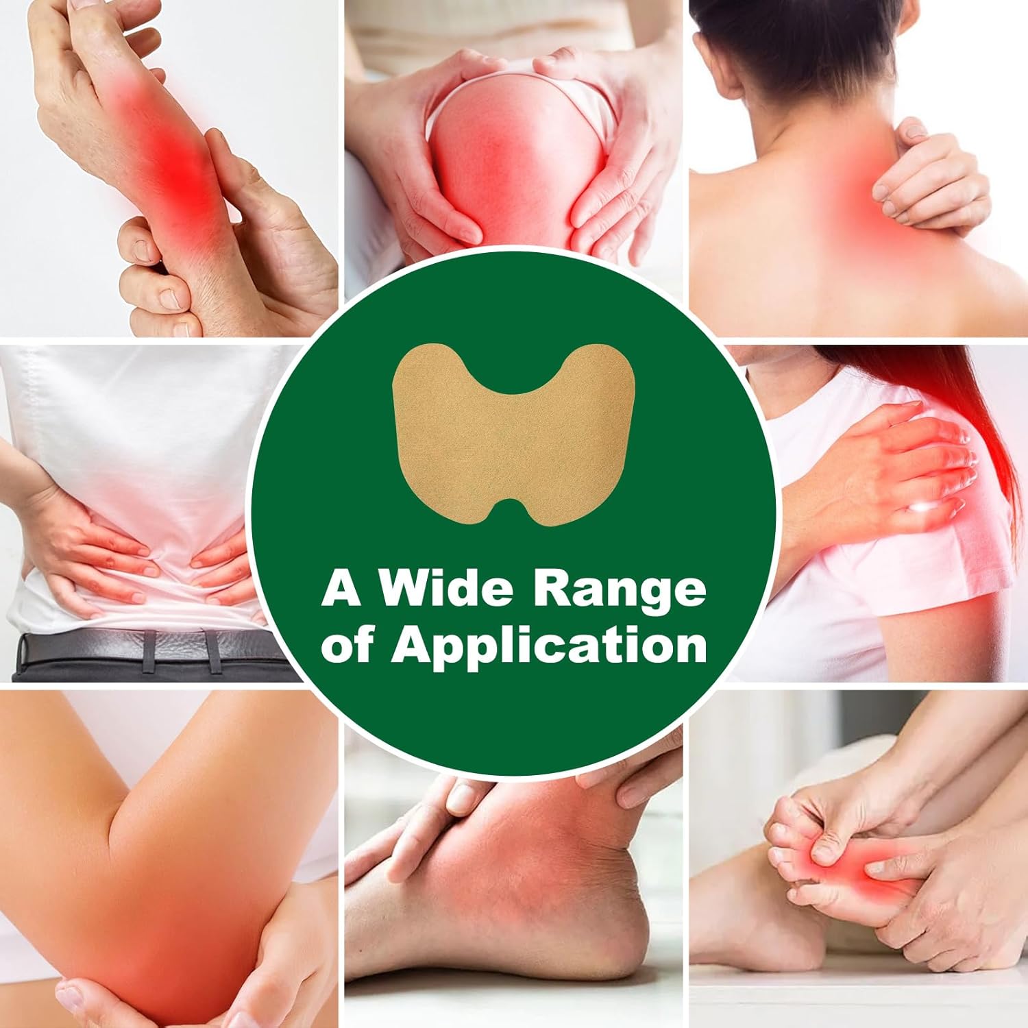 Pain Relief Patches, Original Herbal Knee Patch - Plaster for Knee Support & Muscle Pain 8-Hour Relief of Joint Pains for Knee, Back, Neck, Shoulder（12 Pcs） image 7 of 7 B0FCXPFGQF