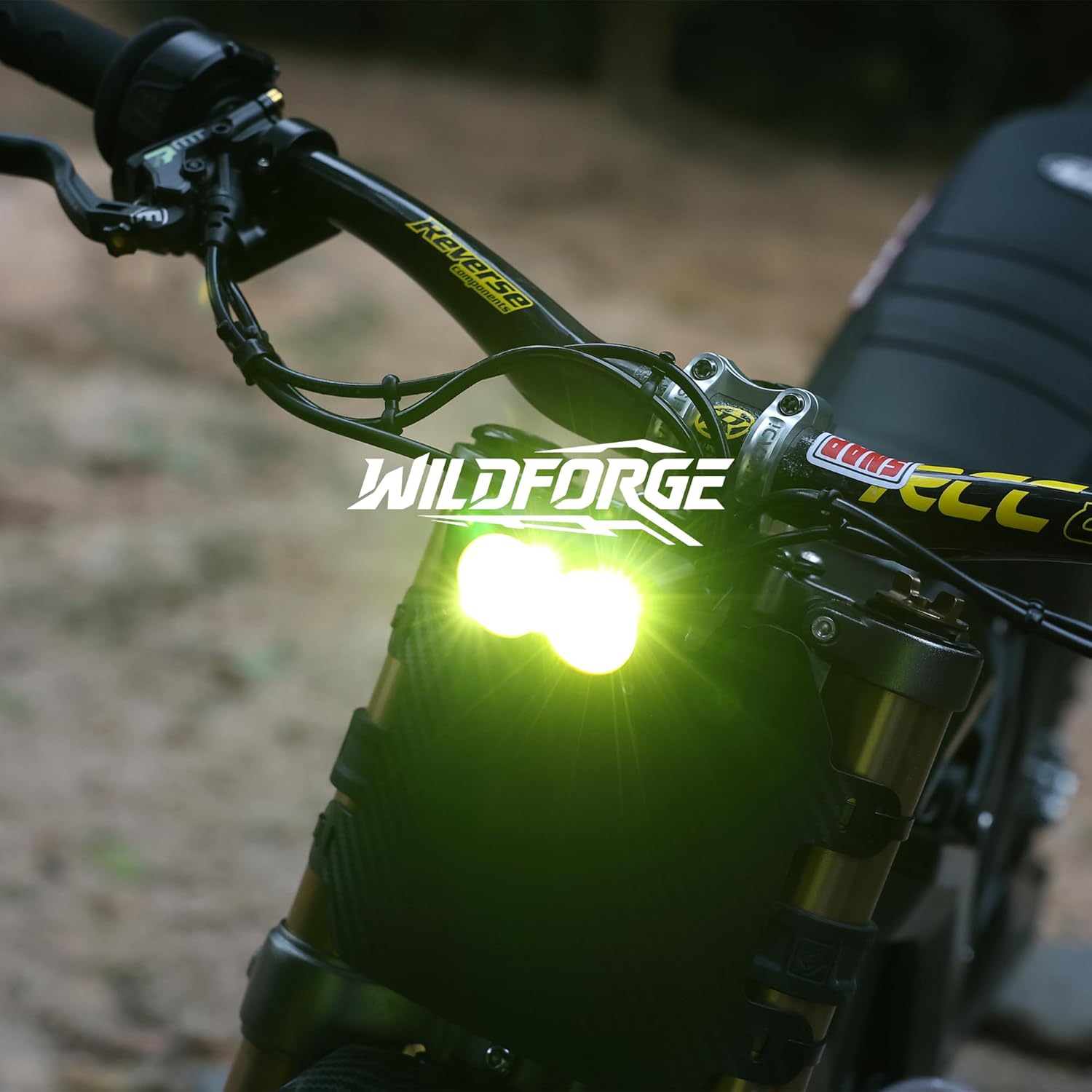Dirt Bike Headlight Kit, Yellow 6500K Spotlight/Floodlight Combo Motorcycle Lights, Waterproof Off-Road Ebike Light Bar for Sur-Ron Light Bee S/X / X160 / X260