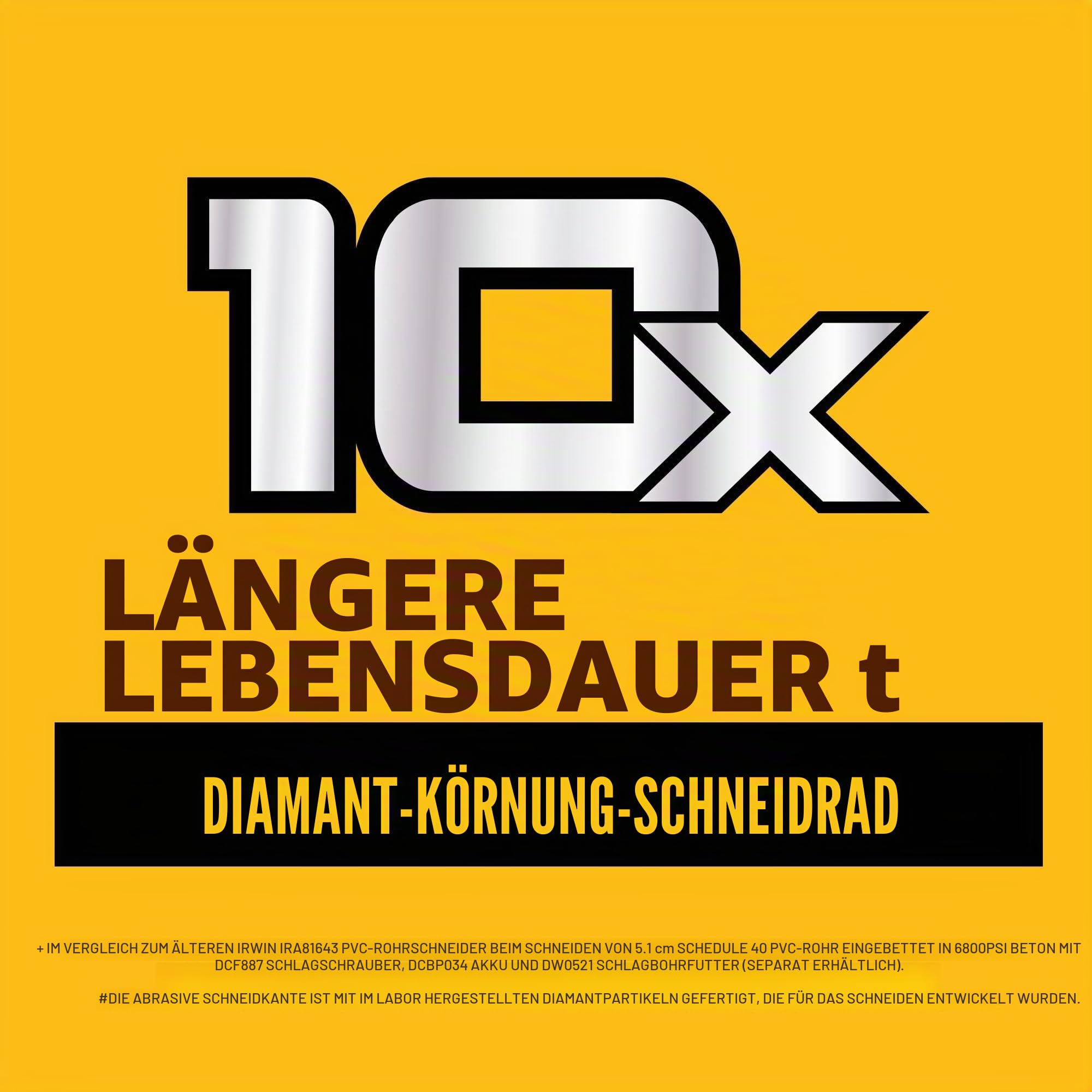 DEWALT Impact Connect Rohrschneider, PVC-Schneider mit Diamanttrennscheibe (DWAIPCIR)