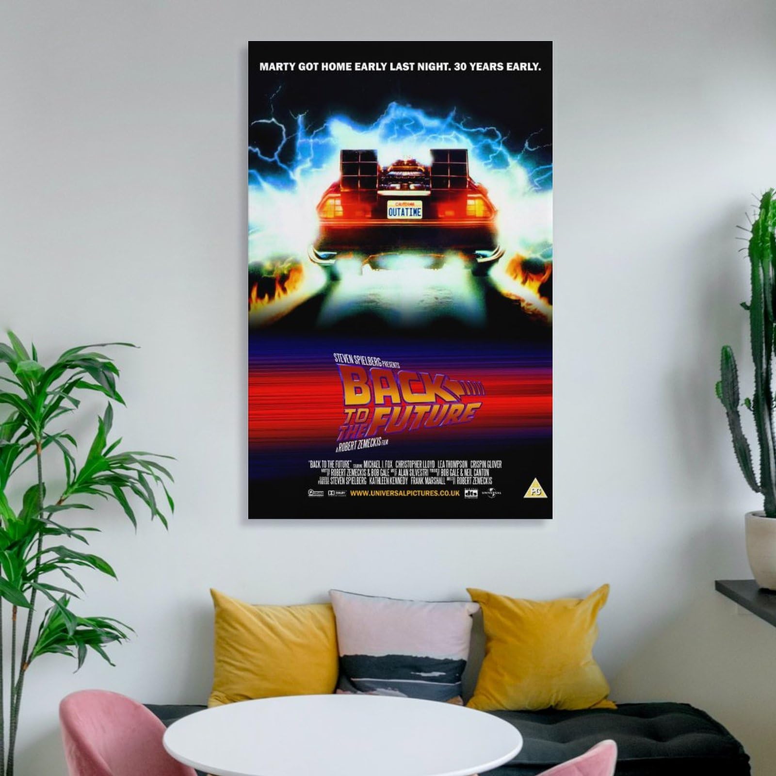 バック・トゥ・ザ・フューチャー　デロリアンポスター Amazon.co.jp: バック・トゥ・ザ・フューチャー - 映画ポスター