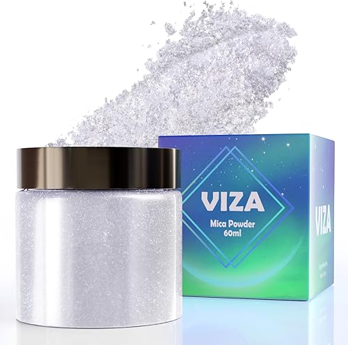 Viza Polvo de mica de grado cosmético, 1.06 onzas 1.06 onzas, pigmento de color diamante, maquillaje con purpurina para uñas, brillo de labios,