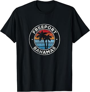 Freeport Bahamas Vintage Graphic Retro 70s T-Shirt