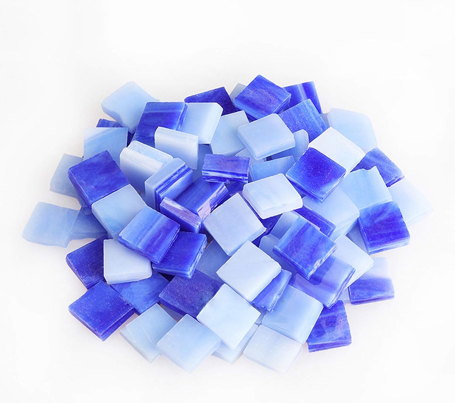 Mosaic Tiles 270 Pieces / 200 g Pack of Colored Mica Glass Mosaic Tile Supplies for Home Decoration, DIY Crafts, Plates, Picture Frames, Flowerpots – 1x1 cm Square Tiles (Coffee Mix)