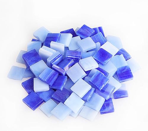 Vista 19 de Azulejos de mosaico, 270 unidades / 7.05 oz, paquete de azulejos de mosaico de vidrio de mica de color para decoración del hogar, manualidades