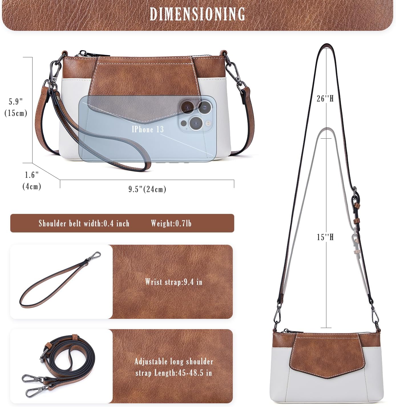 Switrock Small Crossbody Bags for Women, Cell Phone Bag Mini Over Wristlets Handbag Wallet Purse with Card Slots