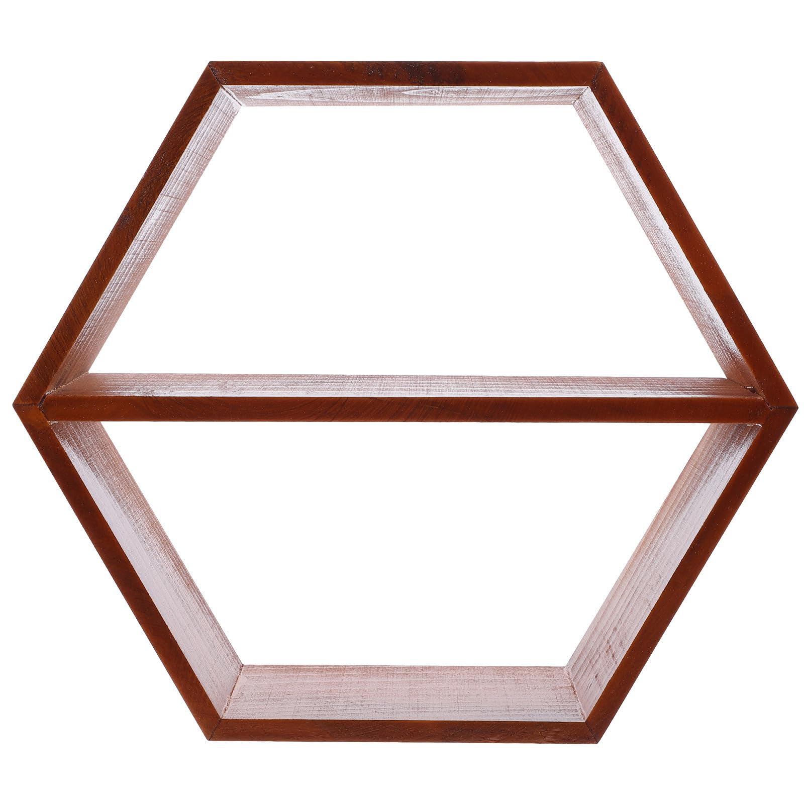 Estante hexagonal de madera para decorar tu dormitorio