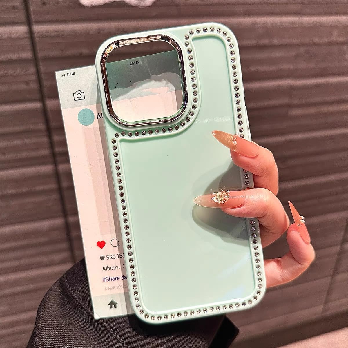 Coque iPhone 14 Plus robuste anti-chute, étui pailleté candy diamond - 7