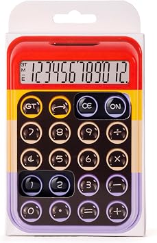 Renkli Ve Işık Enerjili Hesap Makinesi - Bl2122 (Mor)