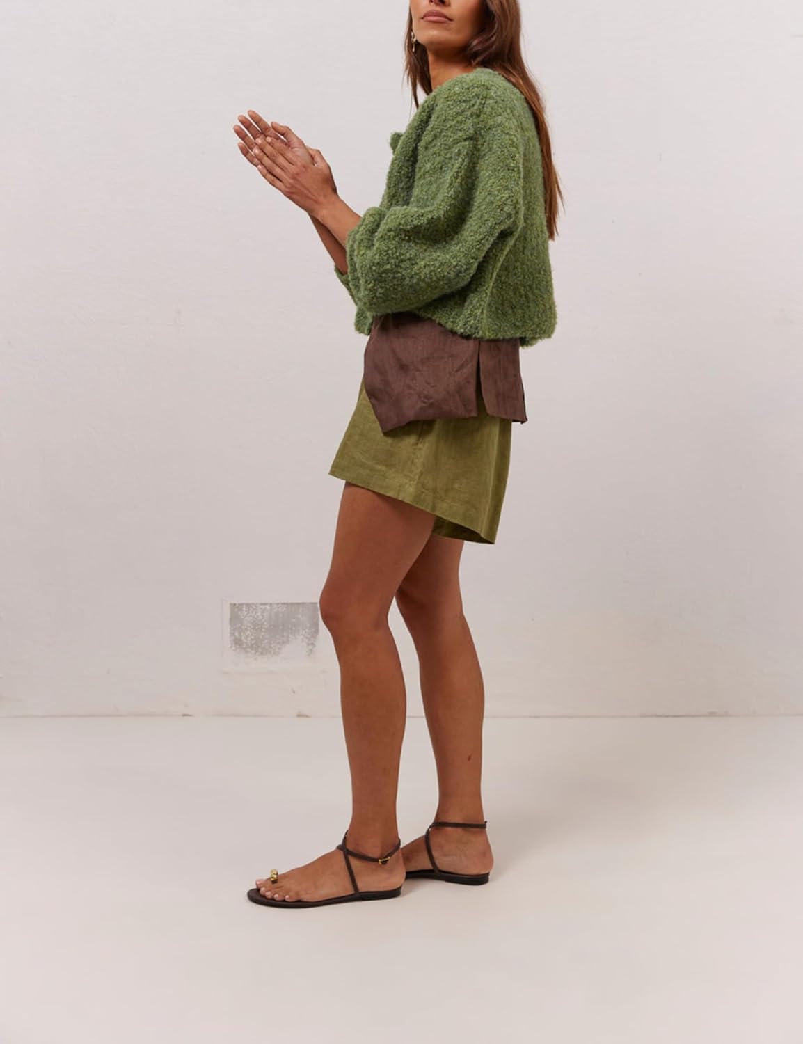 Lviefent Women Knit Cardigans Fluffy Casual Open Front Button Down Long Sleeve Cropped Sweater Jacket Outwear - Image 6