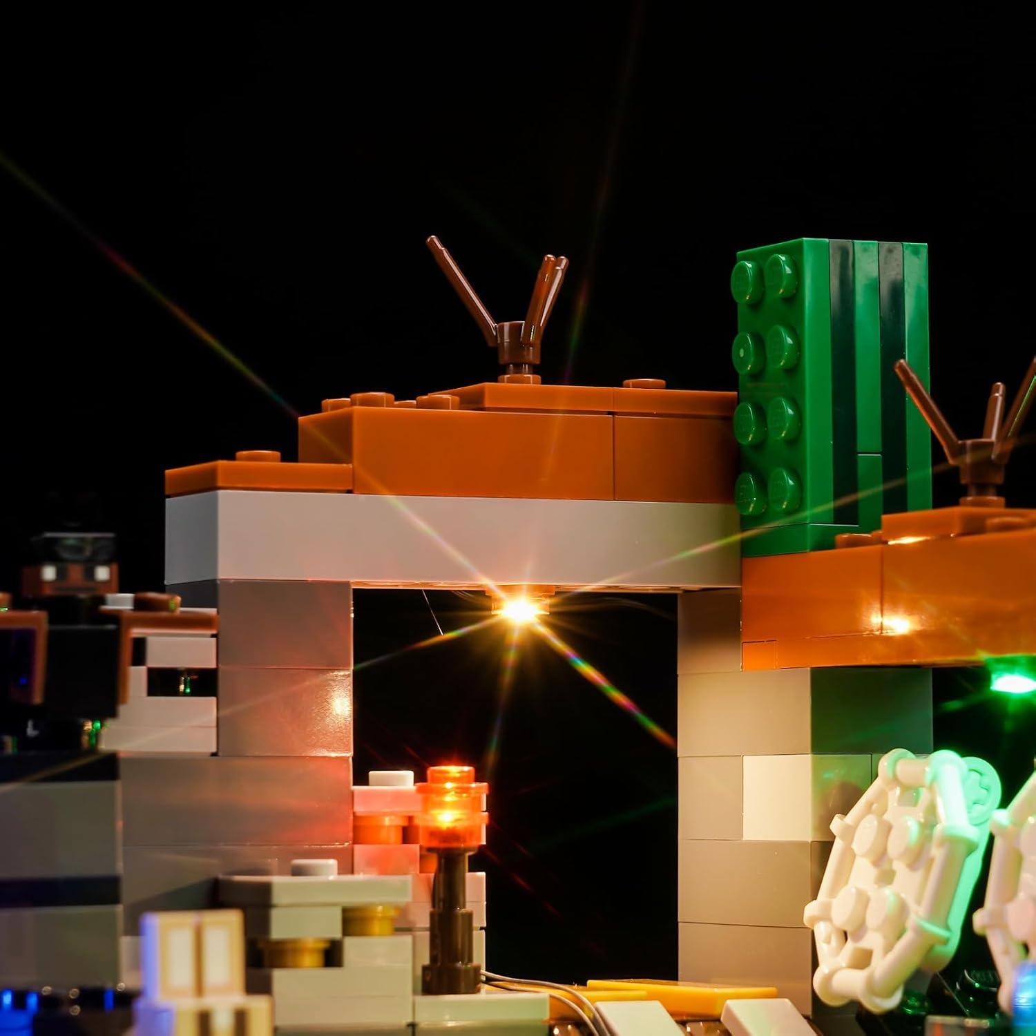 Upgraded Led Light Kit for Lego The Badlands Mineshaft Building Set, Compatible with Lego 21263 (Model Not Included)