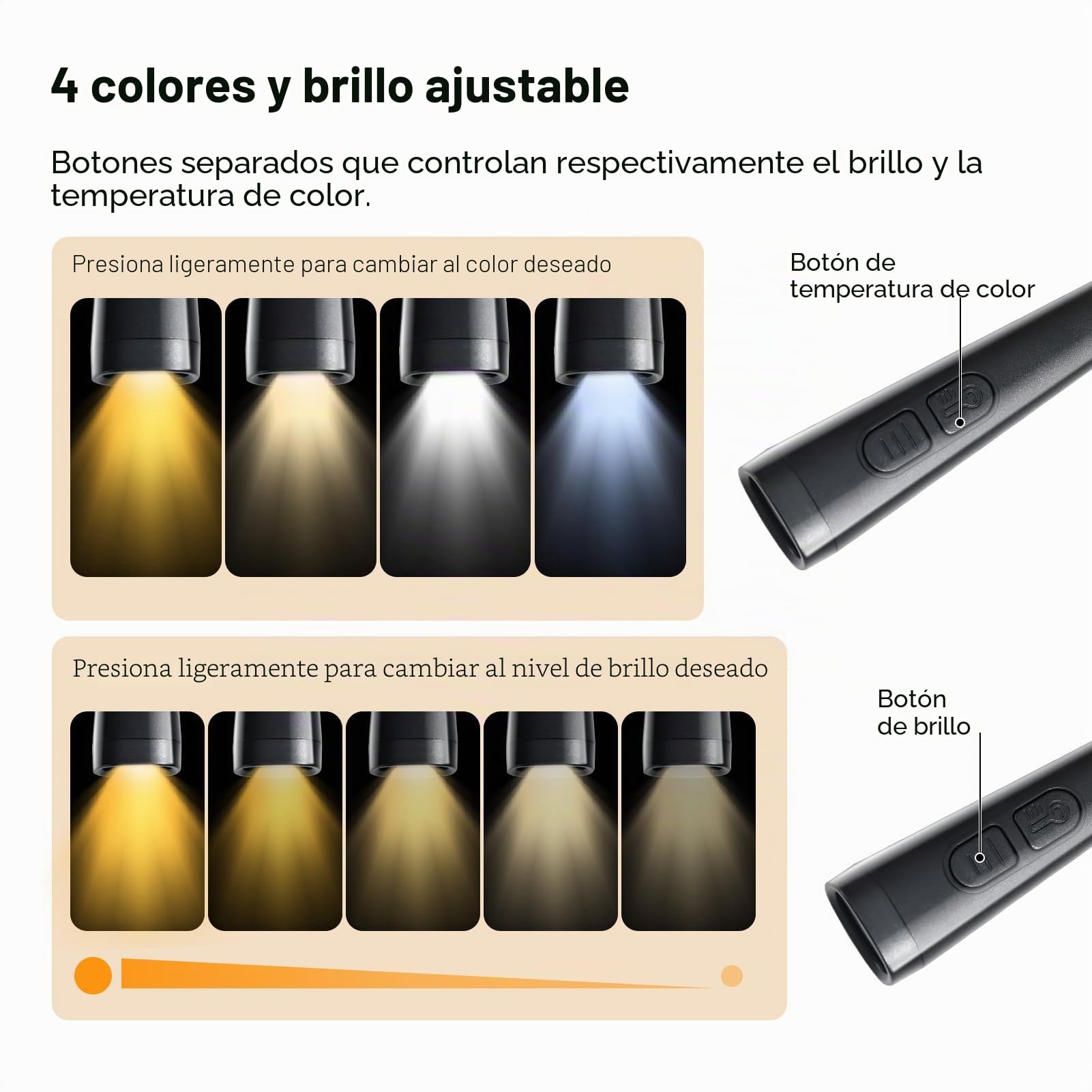 Caydo Luz para Tejer con Bolsa de Almacenamiento, Luz de Lectura Cuello con 4 Colores y 5 Niveles, Luz para Hacer Ganchillo, Lampara de Lectura Recargable para Leer, Tejer, Acampar, Reparar (Negro) | 4 colores y 5 brillos ajustables, luz de libro de cuell