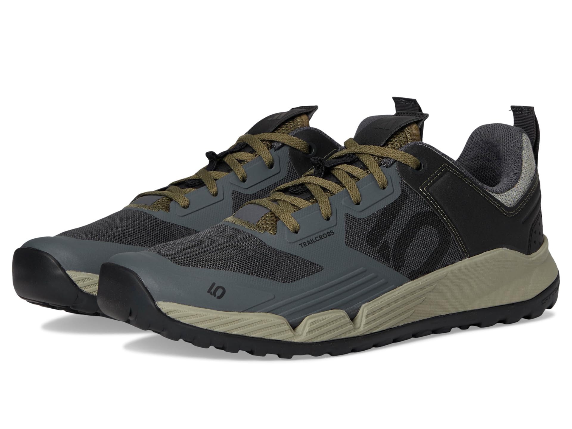adidas Men's Five Ten Trailcross XT Mountain Bike Shoes Sneaker, Grey/Black/Olive Strata, 8.5