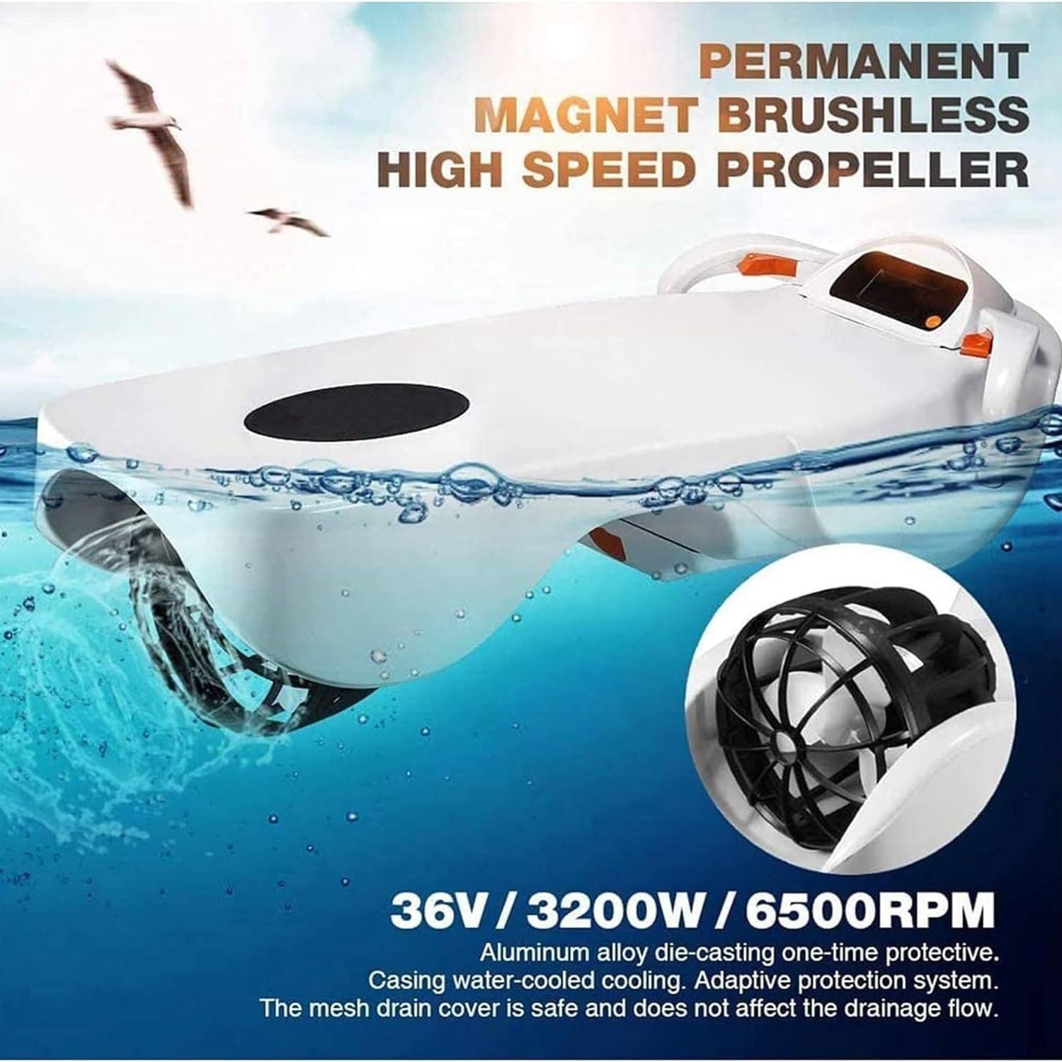 Tabla de surf eléctrica subacuática – Tabla de jet definitiva para buceo, natación y aventuras de esnórquel – Diversión acuática flotante para todas las edades