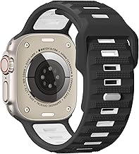 Sports Strap Compatible with Apple Watch Ultra 3 Strap, Ultra 2 and Ultra 49mm for Men, 26mm Wide Soft Silicone Band for iWatch Series 11 10 9 8 7 6 5 4 3 2 1, SE 3 2 1