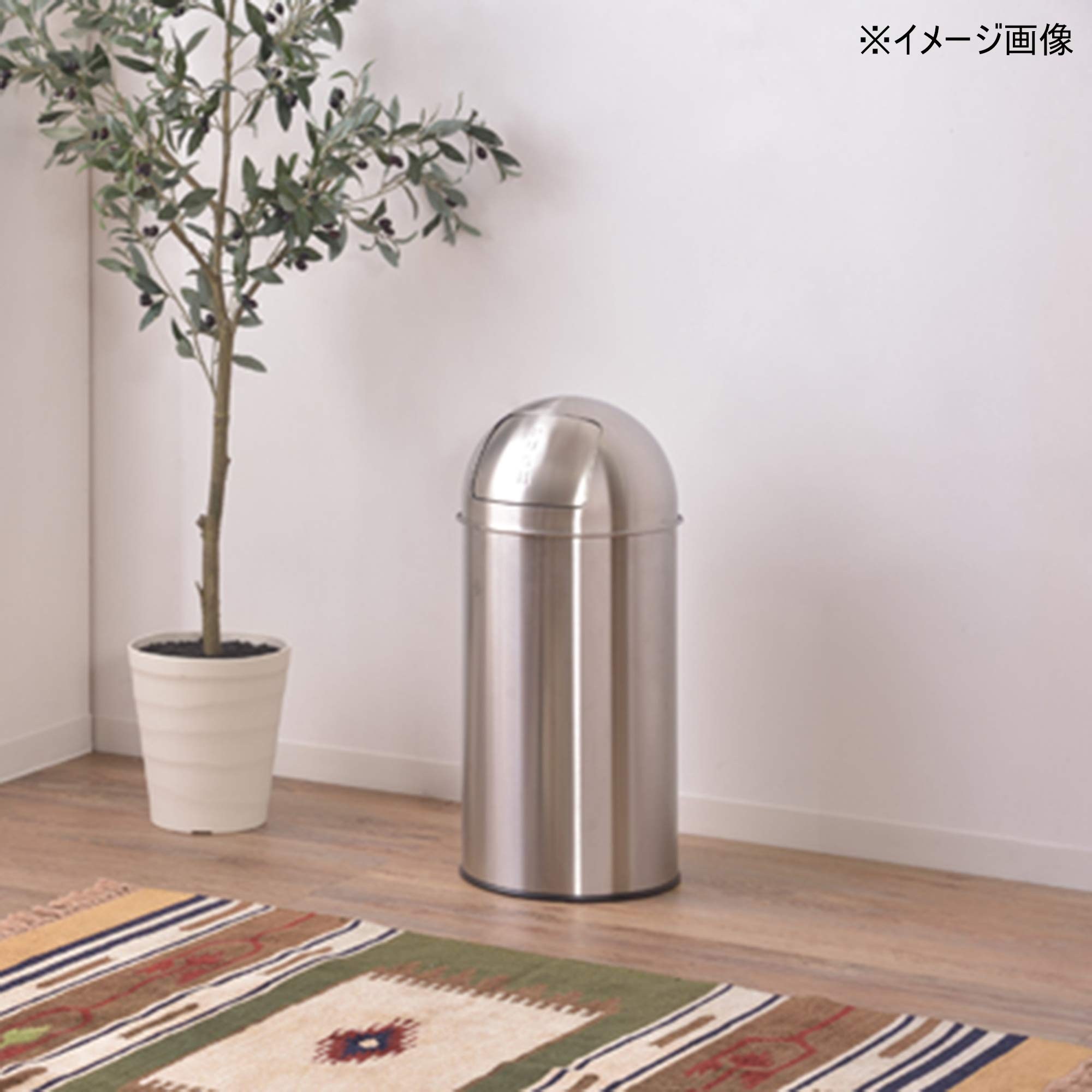 Amazon｜AZUMAYA トラッシュカン 30L シルバー LFS-233SV 幅31×奥行31 