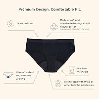 Vista 8 de Saalt Copa menstrual suave (rubor del desierto, S) y ropa interior de algodón 100% algodón (mediana), súper suave y flexible, mejor copa sensible