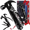 BIBURY Mini Hammer Multitool, Gifts for Men, Unique Valentine's Day Gifts Father's Day Birthday Gift Ideas, Outdoor Accessories Camping Tools for Hiking, DIY Activities, Home Improvement Black