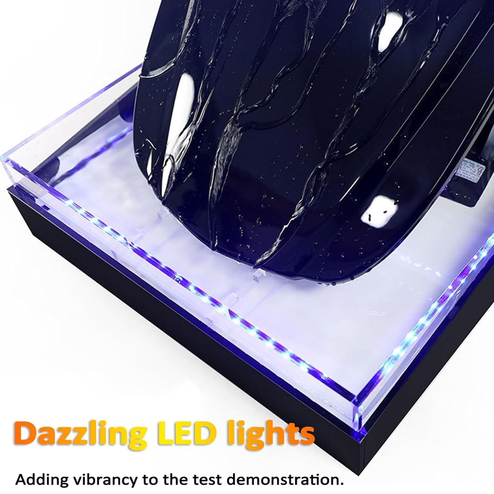 Máquina De Prueba Hidrofóbica, Kit Demo De Película Protectora De Pintura Para Coche Con Capó Ajustable, Visualización De Repelencia Al Agua Con LED Y Salida De Acero Inoxidable blue Test-Metal