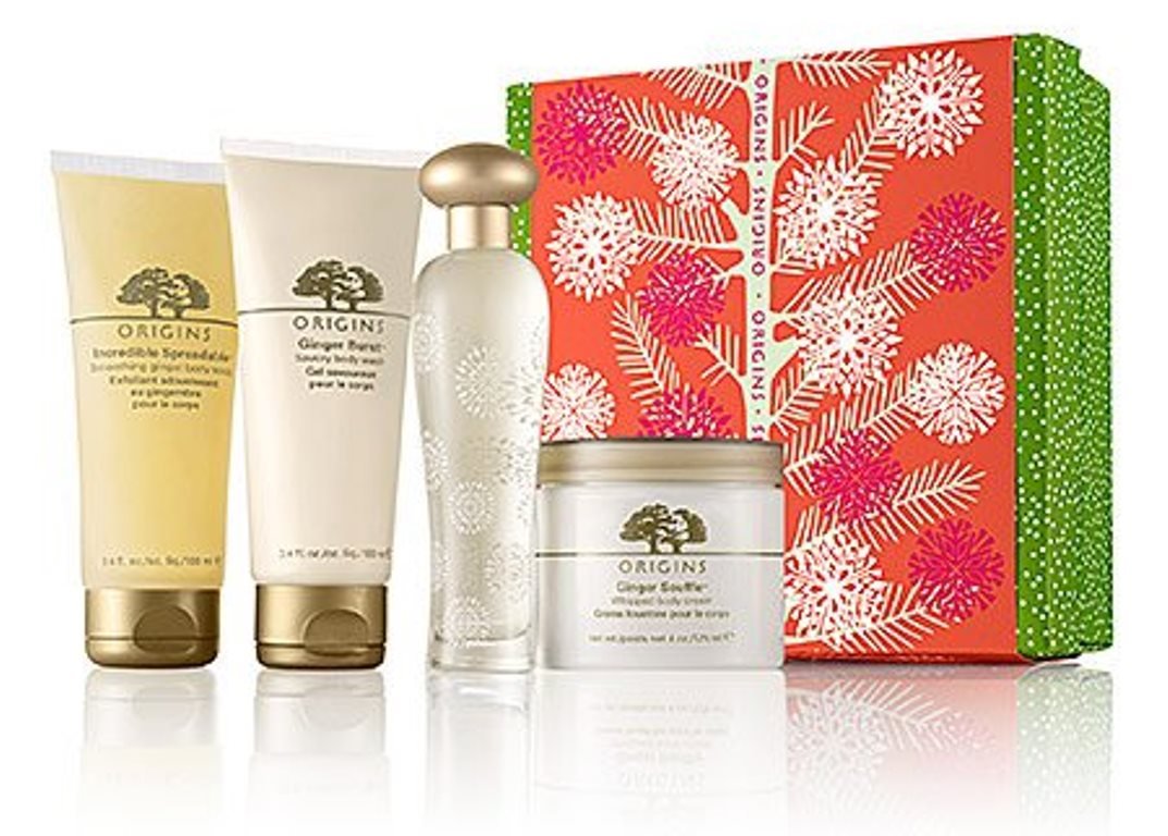 Origins Essence 4 Pcs Gift Set Ginger Essence Sensuous Skin Scent + Ginger Souffle