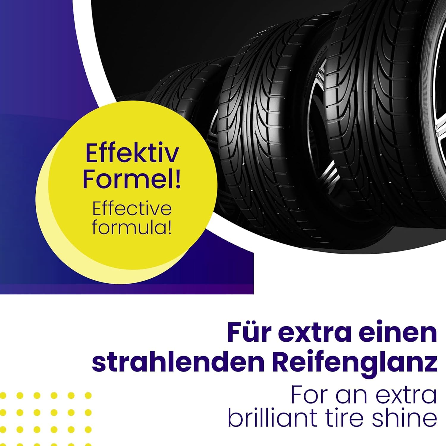 Mr. Perfect® 4x5L Reifenglanz - Auto Kunststoffpflege & Gummipflege für Außen - Schwarz - Reifenpflege für Reifenglanz - Autoreifen Pflege und Reifen Reiniger - Reifenschwarz Auto
