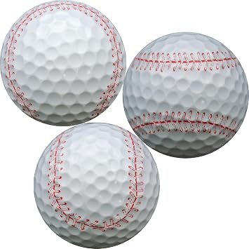 GBM Personalized Baseball Golf Balls Custom Photo, Logo or Text, Upload Your Design, Unique Gift for Golfers, Coaches, Teams and Sports Fans, 12-Pack