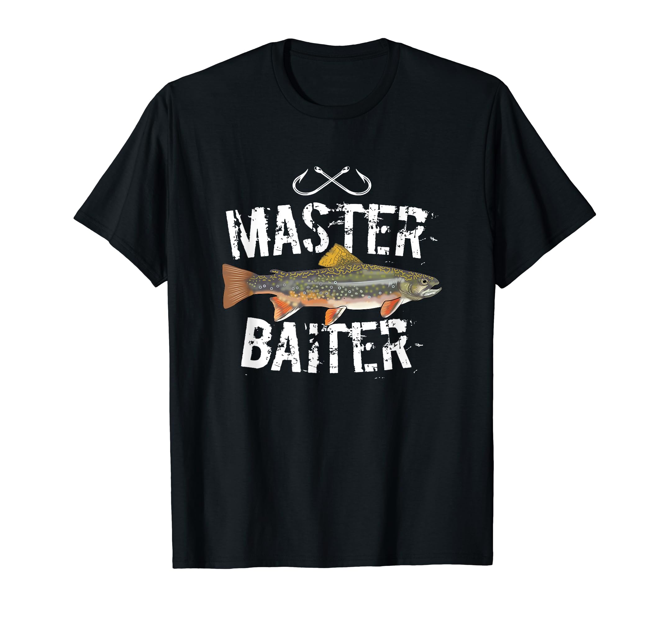 Master Baiter Brook Trout Funny Fishing Gifts Men Women T-Shirt