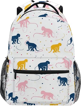OTVEE Mint Minty Cherry Cupcake Kids Backpack for Boys Girls, Cute Preschool Kindergarten School Bookbag with Side Mesh Pocke