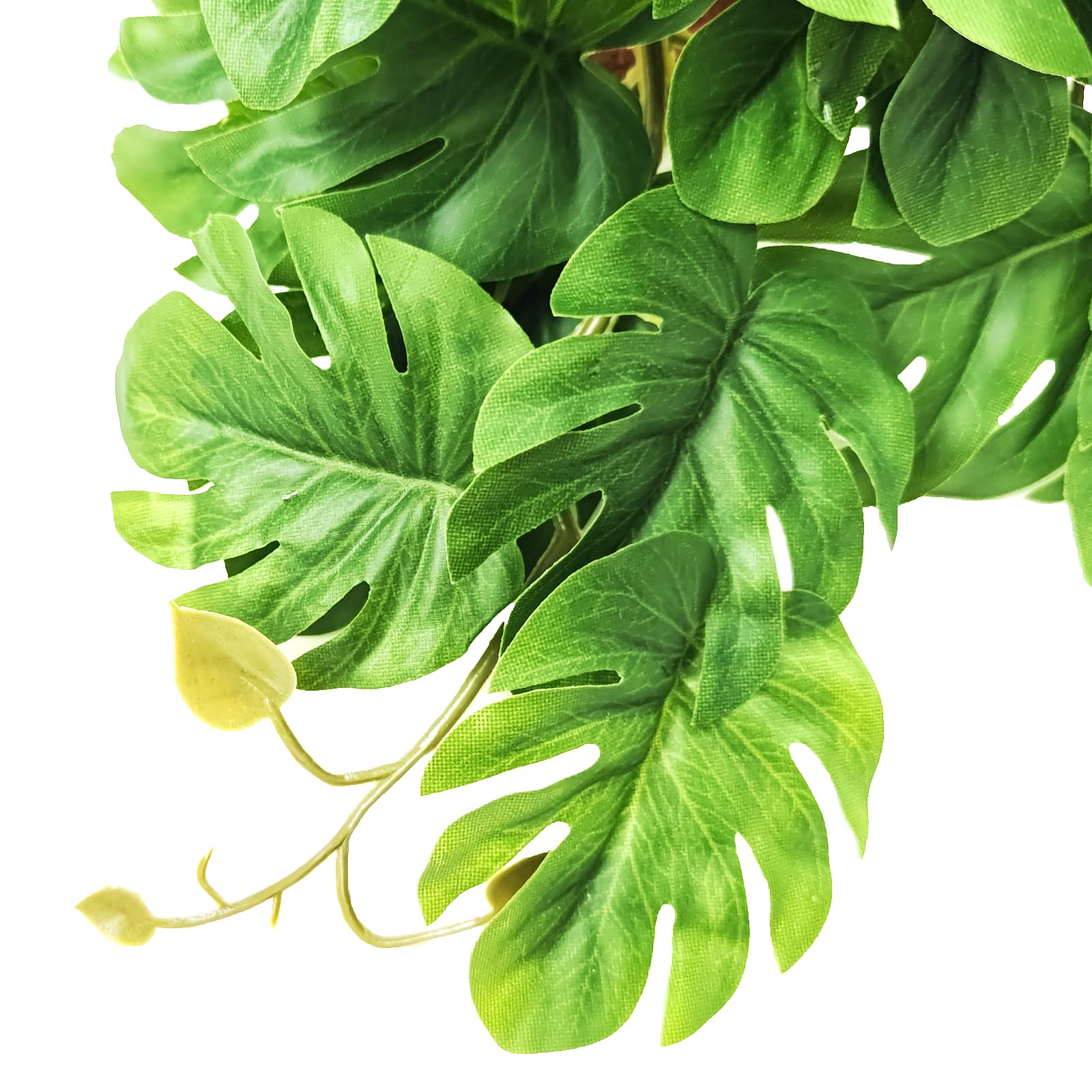 Woyrise Reptilienpflanzen Für Terrarium – Künstliche Monstera, 30,5x27,9 Cm, Für Echsen & Amphibien