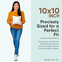 Vista 8 de Pillowflex almohada con inserto de goma espuma, relleno de poliéster, lavable a máquina