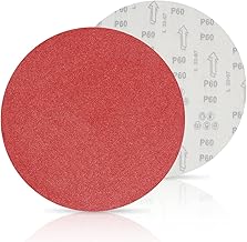 FEIHU Disques de Ponçage Papier Abrasifs 300mm, grain P60, Disque abrasif auto-agrippant non poreux 300mm,papier abrasif pour poncer/polir 15 pcs