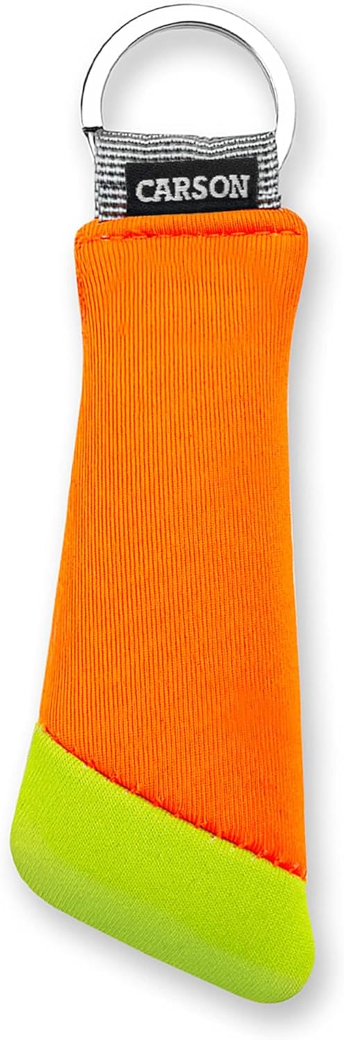 Carson Floating Keychain with Lightweight Foam Core Technology, Green/Orange (FA-30 01)