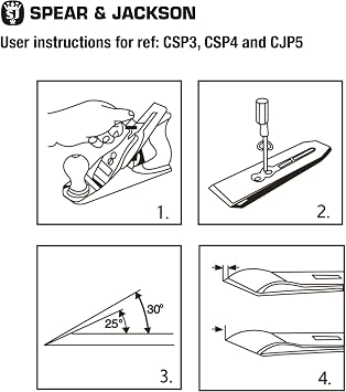 Spear & Jackson CSP3BLADE Carpenters No.3 Smoothing Plane Spare Blade