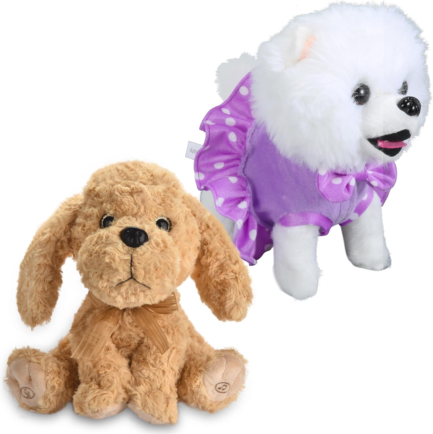 Interactive Walking Plush Puppy Toy Dog & Singing Plush Toy Dog Gift Package