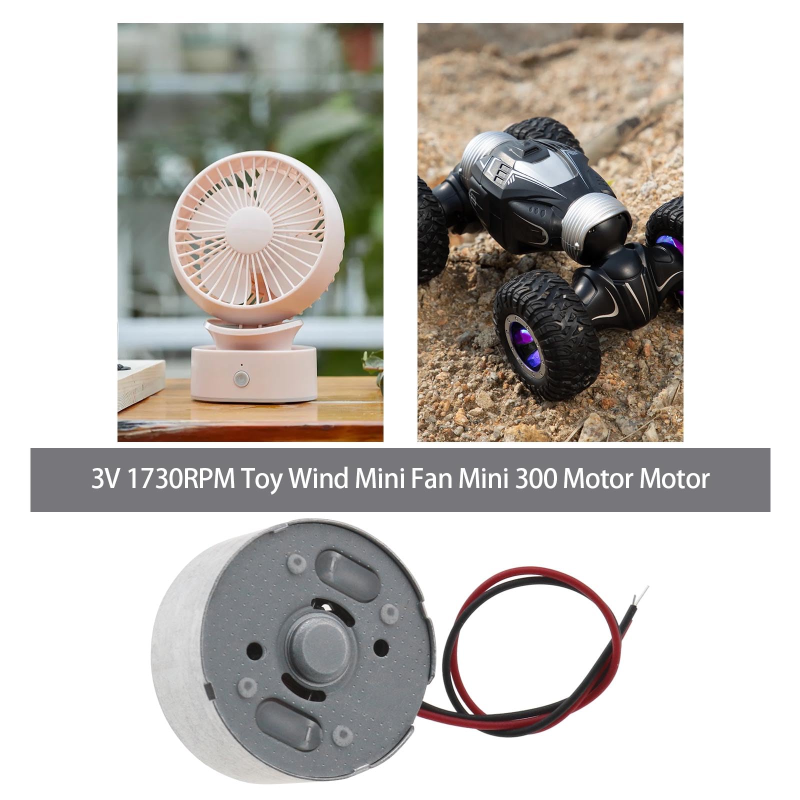 OTOTEC 10Pcs Mini Fan Motor 1730RPM DC 3V Mini Generator Motors Mini Electric Motor Accessories for Model Cars Airplanes Scientific Experiments - Image 2