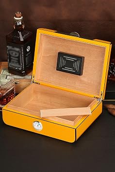 Carbon Fiber Pattern Humidor Cigar Box Rc41