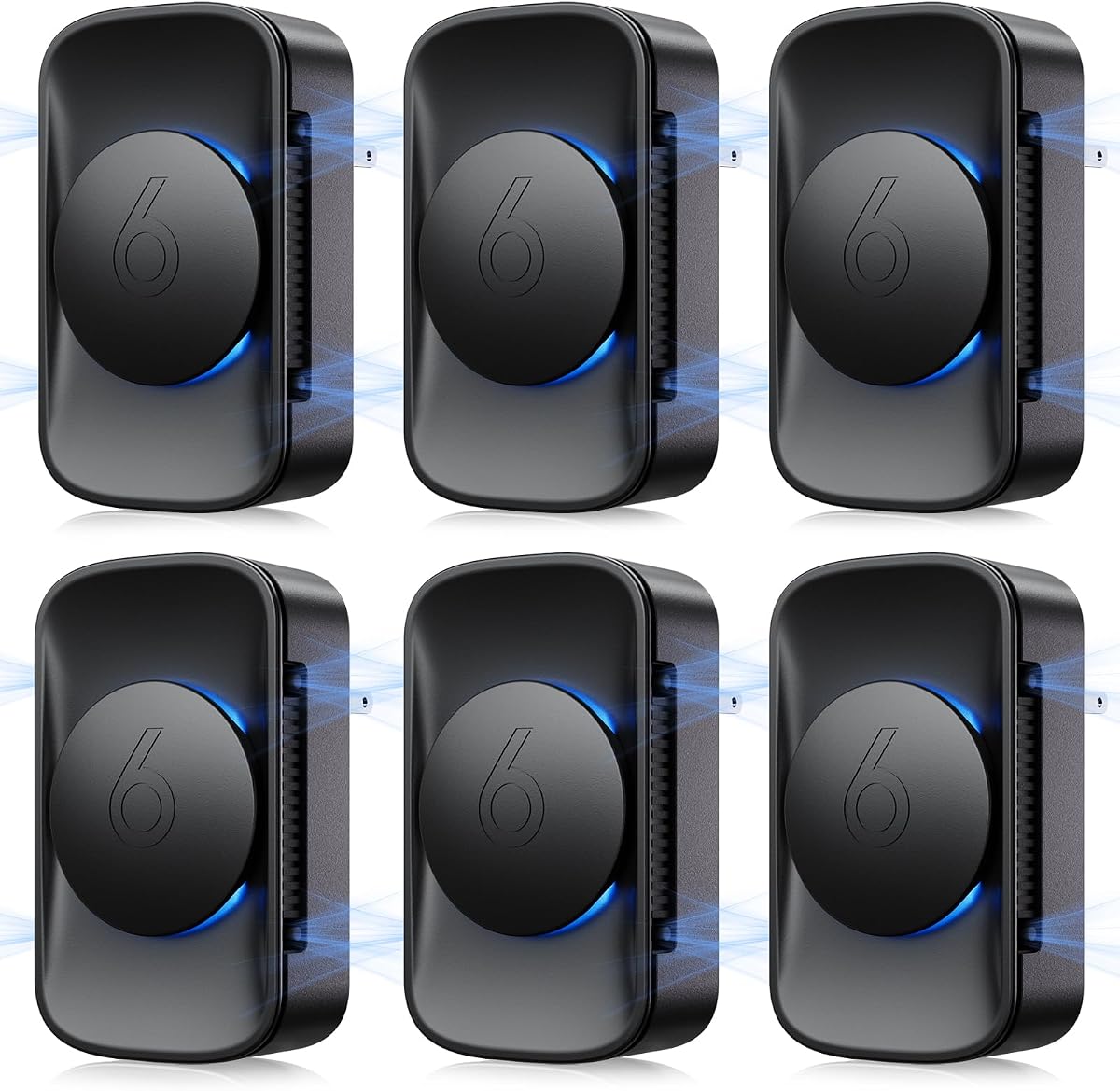 iDiskk 6 Pack Plug-in Negative Ion Air Purifier, air Ionizer for Odor Smoke | Remove Smoke & Pet Odors for Bedroom,Office,Kitchen,Filter-Free Maintenance Free,Ultra-Quiet Continuous Operation