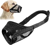 Vista 1 de LUCKYPAW Bozal para perro, bozal de malla para perros grandes y medianos, cubierta suave para la boca para evitar que muerdan y mastiquen, protector