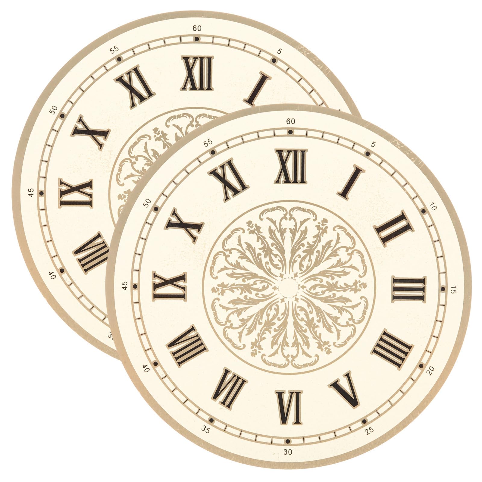 Reloj de pared DIY de aluminio con esfera de cuarzo redonda y funcionamiento estable, 2 uds