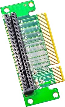 PCI- Express 8X Riser Card 90-Degree, PCI-Express 8X Riser Card, 90-Degree Right Angle GPU Extension Adapter 2-Pack