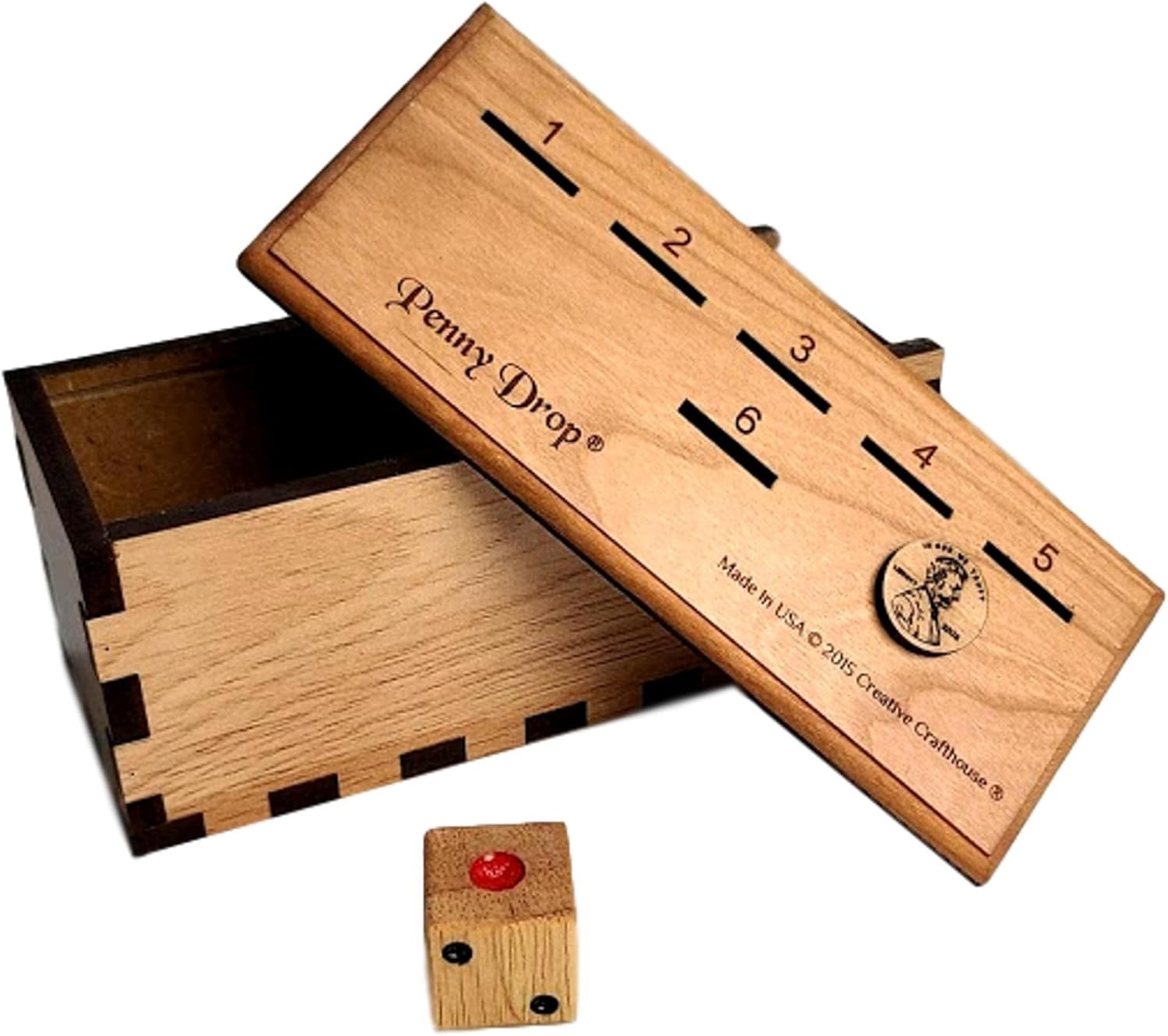 Personalized Penny Drop Game Premium - Personalizable with Laser Engraved Name - Made in the USA by Creative Crafthouse
