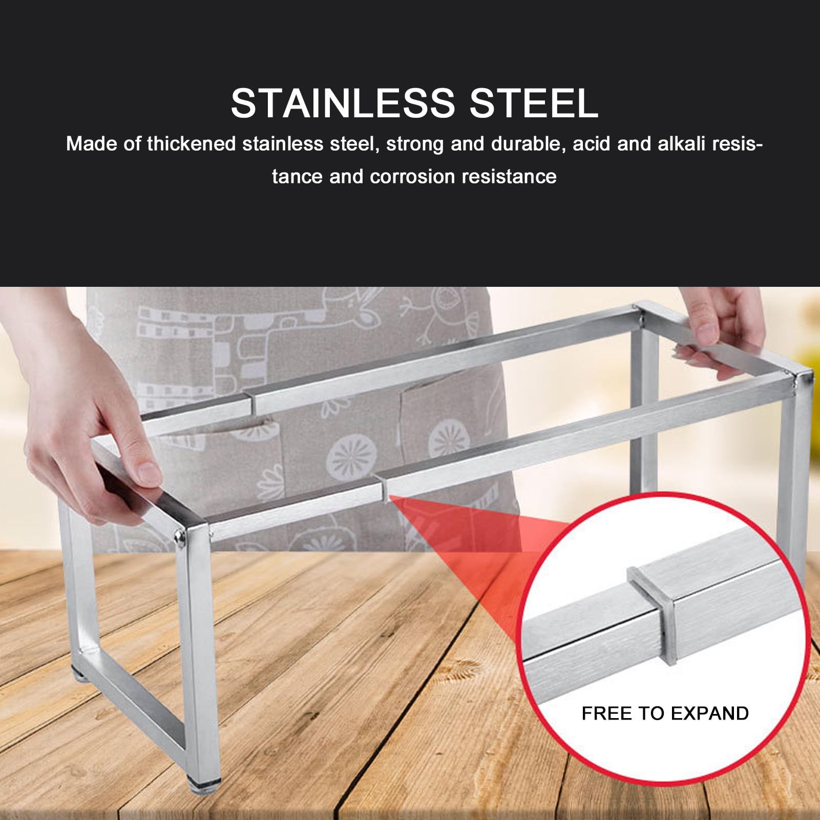 Cocoarm Soporte Organizador de Mermelada, Estación de Condimentos de Acero Inoxidable Pulido, Soporte Inclinado de Encimera Integrado de 0,7 Mm con Esquinas Redondeadas para Mostrador de Buffet de
