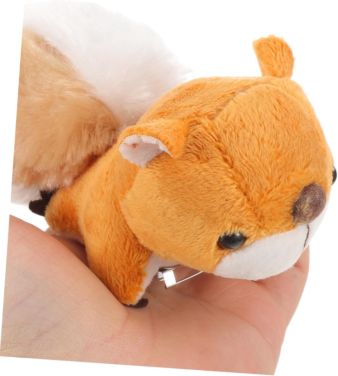 2pcs Plush Squirrel Brooch Pin Cute Kawaii Retro Plush Metal image 3