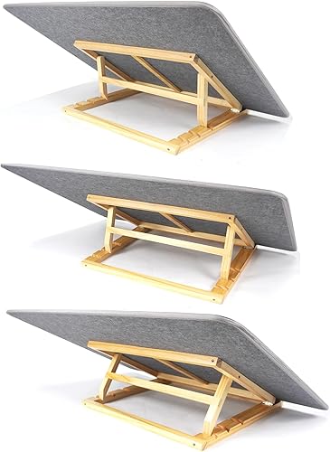 Miniatura 4 de Soporte para tablero de rompecabezas, caballete grande con 3 ángulos de inclinación ajustables, soporte portátil para rompecabezas - 18.9 x 15.9